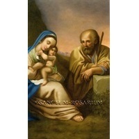Heiligenbildchen Jesus Maria und Josef 12 x 7 cm