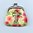 Täschchen für Rosenkranz oder Medaillen Heilige Rita Nylon Bunt 7 cm