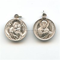 Medaille Heiliger Josef und Judas Thaddäus Aluminium 20 mm
