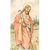 Heiligenbildchen Jesus der gute Hirte mit einem Schäfchen 12 x 7 cm