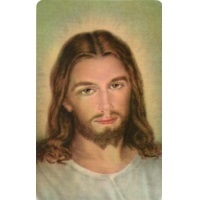 PVC Heiligenbildchen Barmherziger Jesus ca. 8 x 5 cm