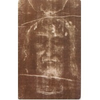 PVC Heiligenbildchen Turiner Grabtuch 8,5 x 5,4 cm