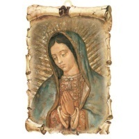 Holzbild Unsere Liebe Frau von Guadalupe 15 x 9 cm