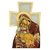 Holzkreuz zum Aufstellen Maria Mutter Gottes mit Jesus 14 cm