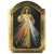 Kleine Holz Ikone mit Goldschicht Barmherziger Jesus 7,5 cm