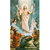 Heiligenbildchen mit goldener Verzierung Die Auferstehung 12 x 7 cm