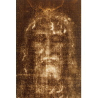 Heiligenbild Turiner Grabtuch Jesus Postkartenformat