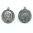 Medaille Antlitz Christi Turiner Grabtuch IHS Namen-Jesu-Monogramm Aluminium 25 mm