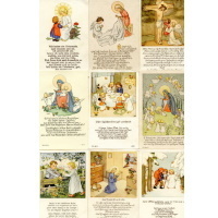 9 alte Heiligenbildchen Fleißbildchen 3 Ars Sacra für Kinder Antiquariat