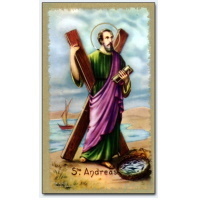 Heiligenbildchen Heiliger Andreas ca. 10 x 6 cm